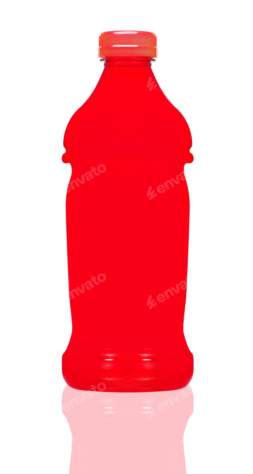 Preview: sweet soft drink bottle on white background