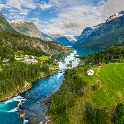 Preview: Beautiful Nature Norway aerial photography.
