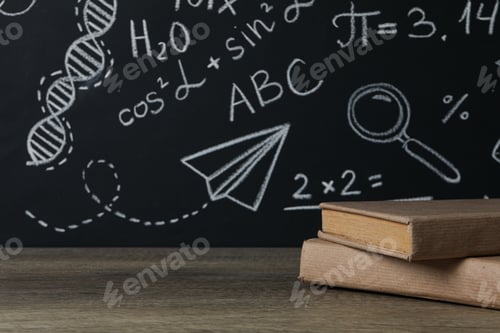Preview: Concept of school and education with blackboard