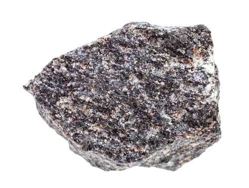 Preview: piece of raw nepheline syenite rock isolated