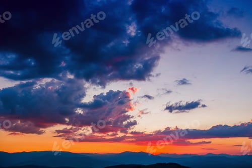 Preview: sky with clouds and sun