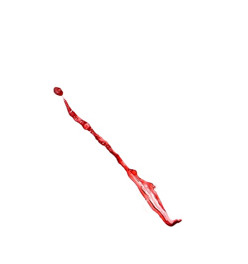 Preview: Red wine splashes isolated on white background