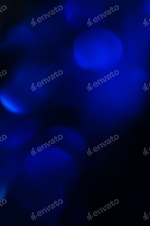 Preview: Bokeh Blue Vivid Color Background