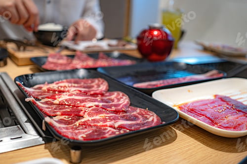 Preview: Japanese Beef slice for Yakiniku or sukiyaki or hot pot.