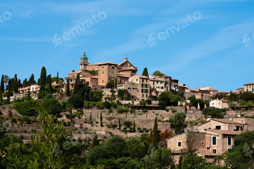 Preview: View on the City of Valdemosa in the island of Majorca in Spain