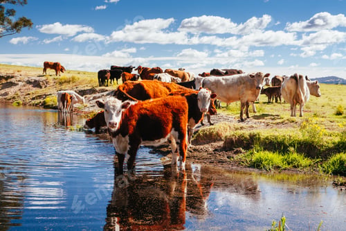 Preview: Grazing Cows in the Australian Outback