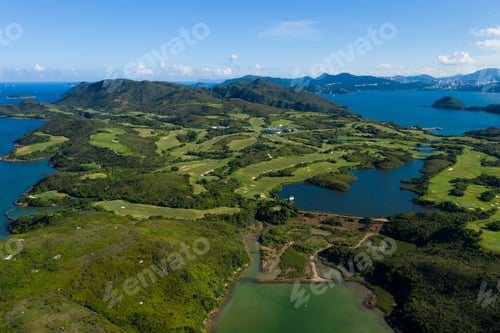 Preview: Top view of the golf court