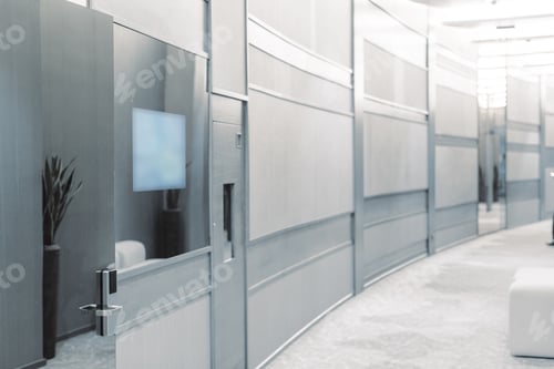 Preview: Blurred office interior space background