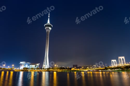 Preview: Macau cityscape at night