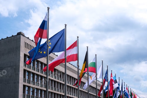 Preview: National Assembly Building of Slovenia, Parliament Square in Ljubljana.