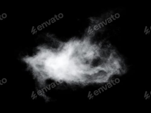 Preview: clouds on black background