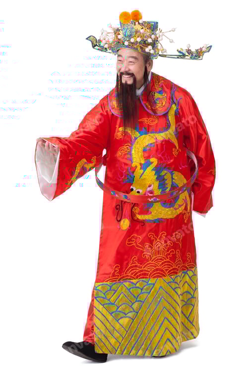 Preview: Chinese God of Wealth celebrating Chinese New Year