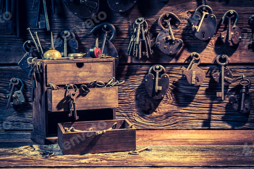 Preview: Tools to repair in small locksmiths workshop