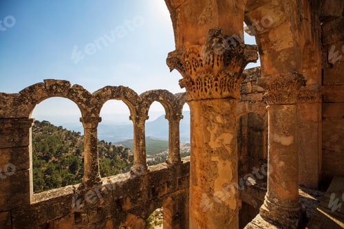 Preview: A view from the Ancient Alahan Monastery in Mut, Mersin, Turkey