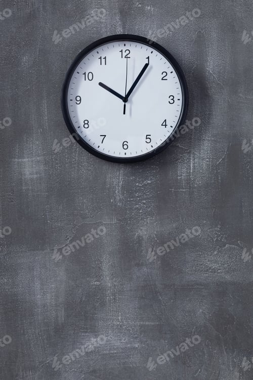 Preview: clock at wall background surface