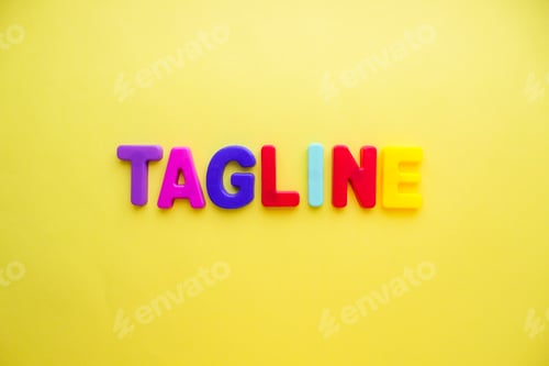 Preview: Tagline colored letters