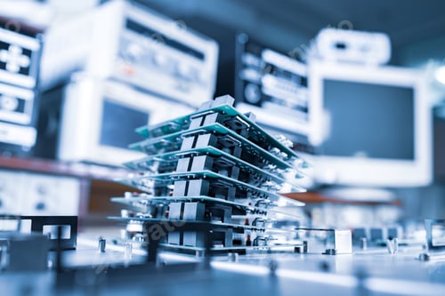 Preview: Microchips are stacked on top of each other