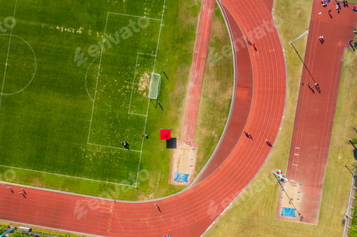 Preview: Top down view of running track