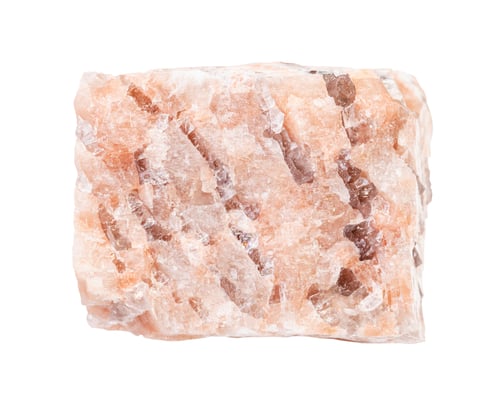 Preview: raw Granite pegmatite rock isolated on white