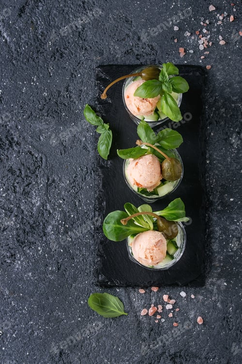 Preview: Verrines with salmon pate