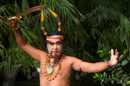 Preview: Portrait of Impressionist or Behrupiya, Traditional performing artist of India.