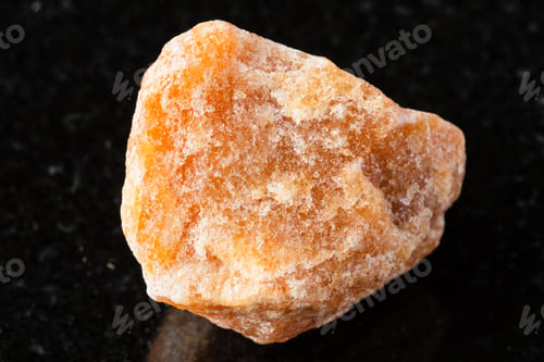 Preview: sample of rough heliolite sunstone rock on black