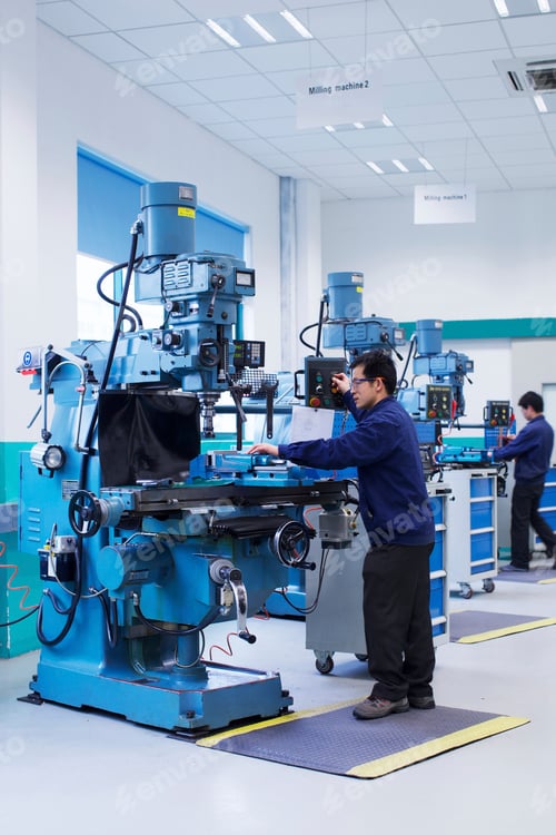 Preview: Workers at small parts manufacturing factory in China