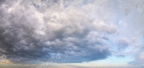 Preview: Sky panorama at sunset.