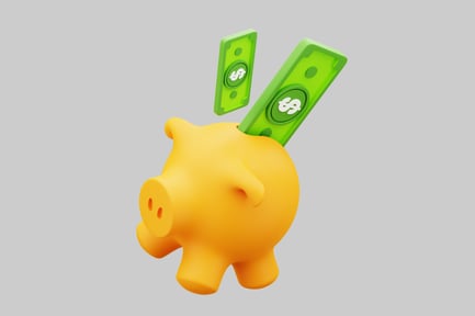 Preview: Piggy Bank with Bills