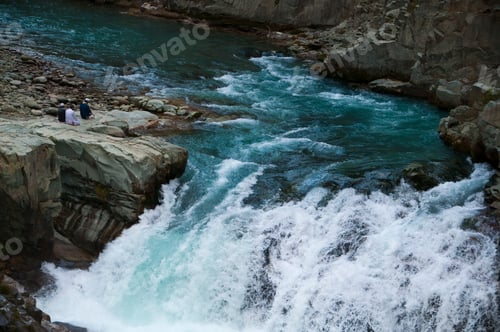 Preview: Flowing stream in the beautiful Himalayan mountains