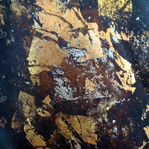 Preview: Gold On Old Wall For Texture Background