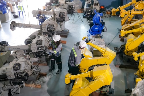 Preview: Robotic Arm modern industrial technology. Automated production