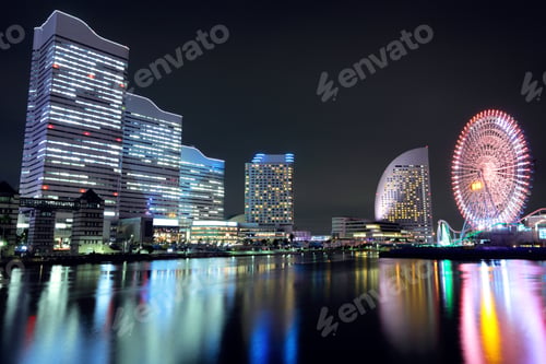 Preview: Yokohama in Japan at night