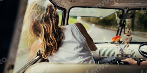Preview: Diverse group of people enjoying a road trip and festival
