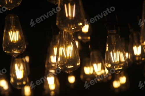 Preview: Bunch of lit light bulbs