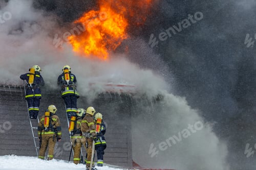 Preview: Firefighters Battle Intense Flames and Heavy Smoke During Emergency Rescue Mission