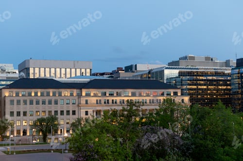 Preview: Ottawa urban architecture. Office buildings in downtown. Cityscape in Canadian capital city