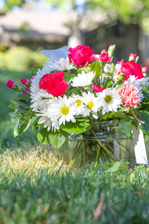 Preview: Vertical photo of fresh colorful flowers