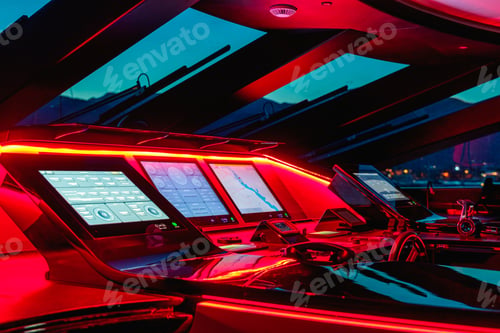 Preview: Interior shot of the control room of the boat
