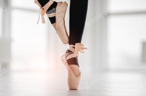 Preview: Ballerina legs in pointe shoes