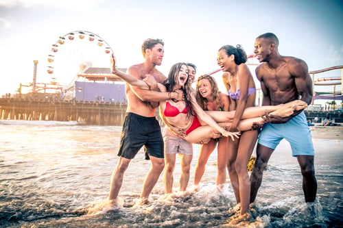 Preview: Friends having fun on the beach