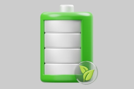Preview: Eco-friendly battery icon