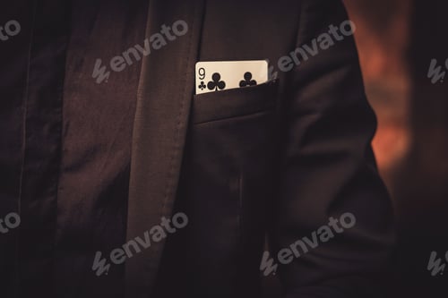 Preview: Man showing tricks with cards