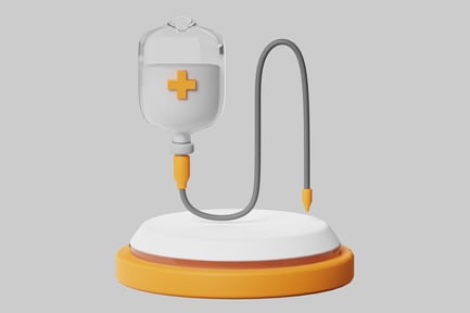 Preview: Medical infusion drip with stand