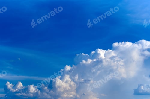 Preview: Background of blue sky with clouds