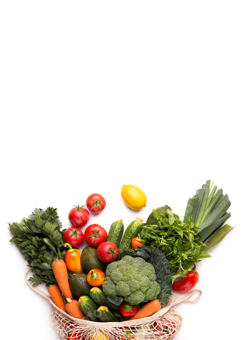 Preview: Reusable shopping bag full of fresh and organic vegetables