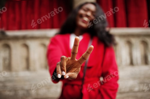 Preview: Success stylish african american woman