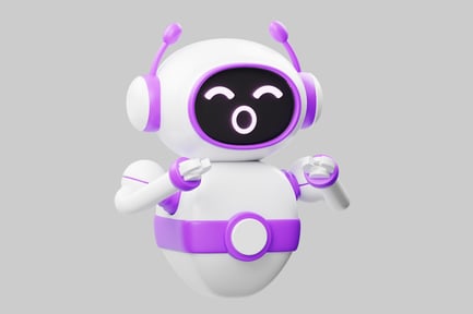 Preview: Playful robot character