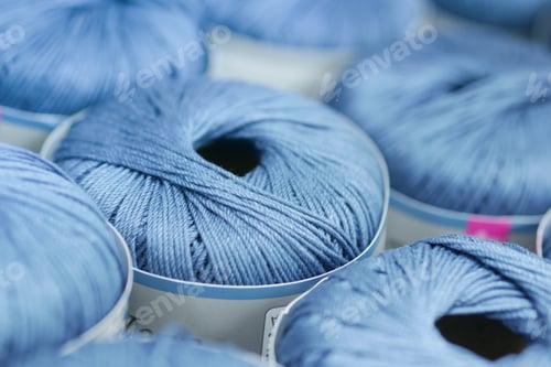 Preview: Close-up shot of colorful yarn