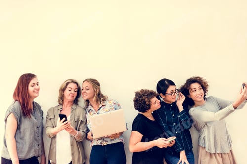 Preview: Diverse group of women hanging out